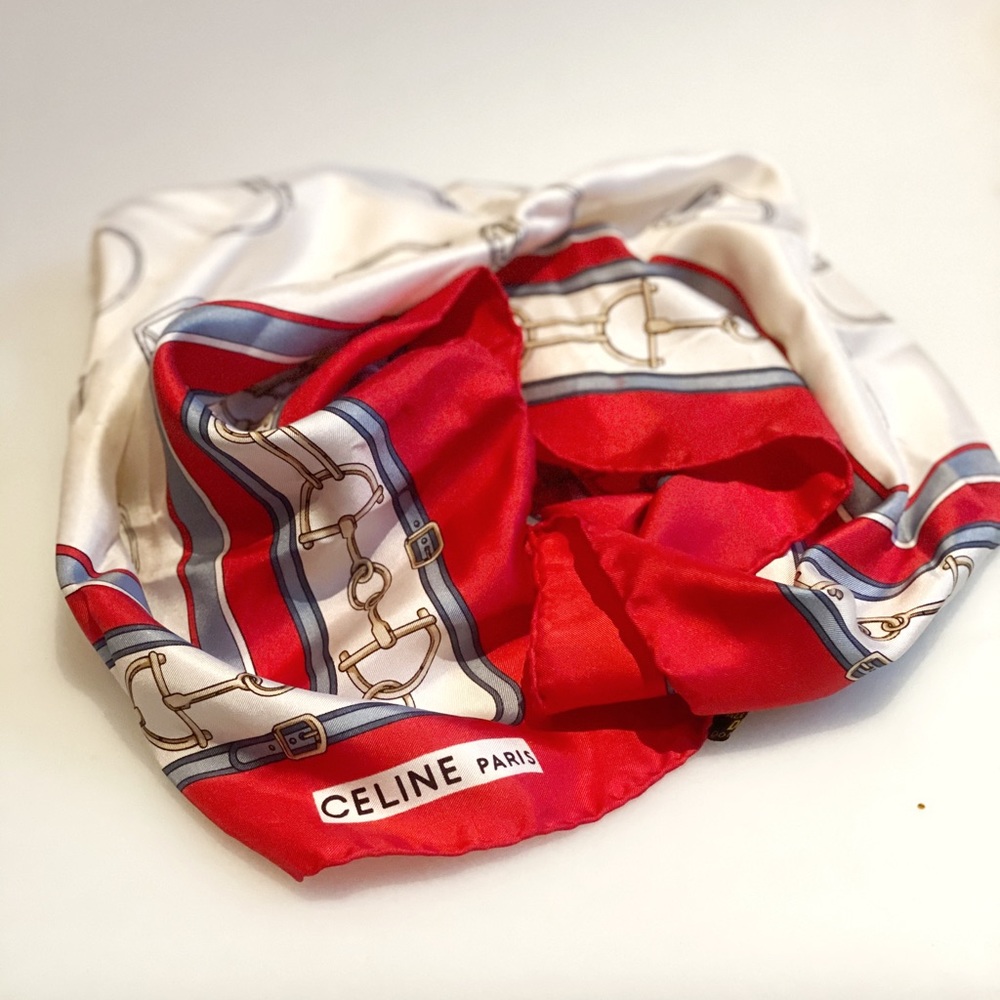 Celine Paris 100% silk scarf